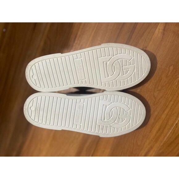 Dolce&Gabbana Kids Leather Portofino Low-Top Sneakers White Maglina Size 35 3.5 main image 4